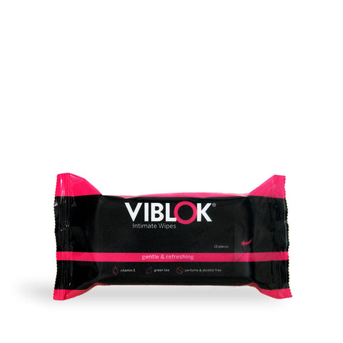 Single package of VIBLOK Intimate Wipes